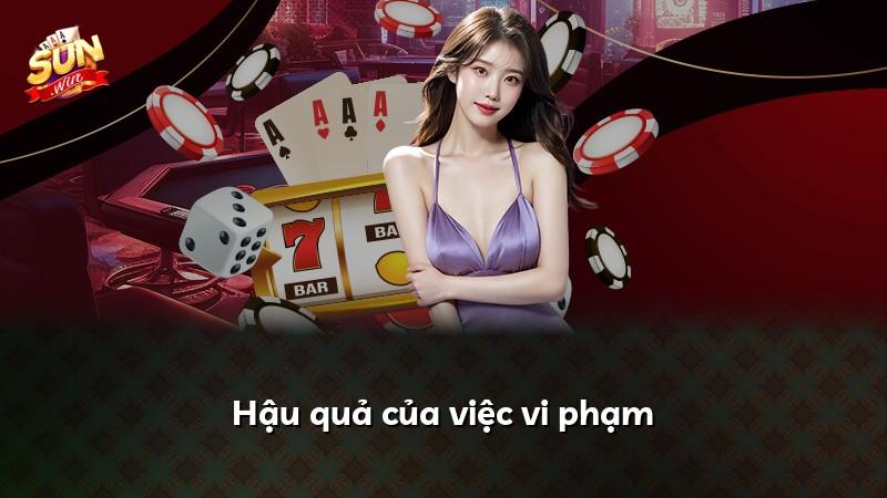 Hậu quả của việc vi phạm